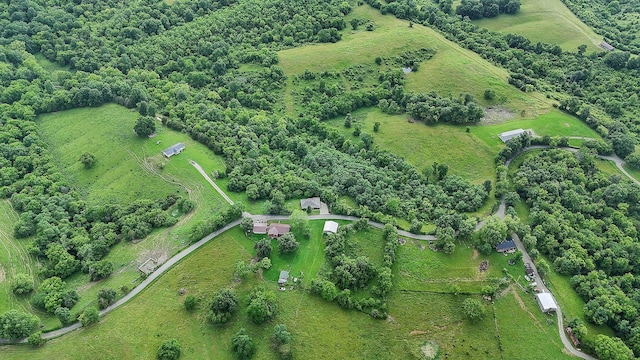 1780 Ballard Rd, Lawrenceburg, KY 40342 - aerial overview of property's location with rural landscape