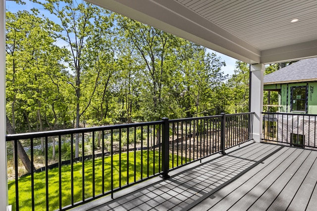 3521 Harper Woods Ln, Lexington, KY 40515 - wooden deck featuring a lawn
