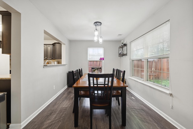 1748 Chandler Ln, Lexington, KY 40504 - dining space featuring dark wood-type flooring and baseboards