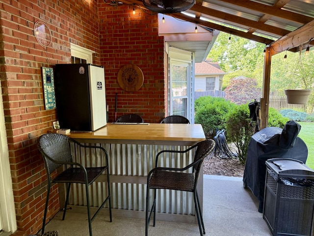 4516 Clubhouse Dr, Lexington, KY 40514 - view of patio / terrace with ceiling fan and a grill
