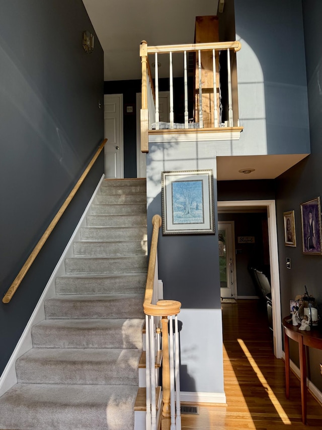 4516 Clubhouse Dr, Lexington, KY 40514 - stairs featuring wood finished floors and baseboards