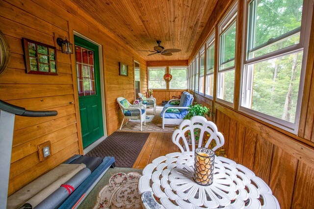 1150 Haynes Knob Rd, Somerset, KY 42501 - sunroom / solarium with ceiling fan