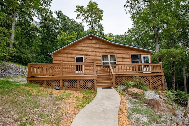 1150 Haynes Knob Rd, Somerset, KY 42501 - view of front of home with a deck