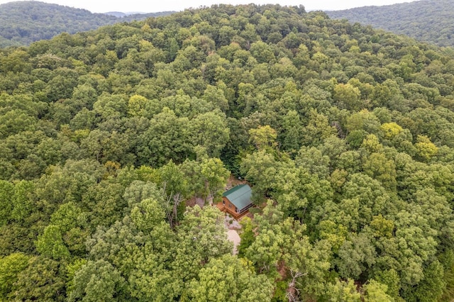 1150 Haynes Knob Rd, Somerset, KY 42501 - aerial view of property and surrounding area featuring a forest and a mountainous background