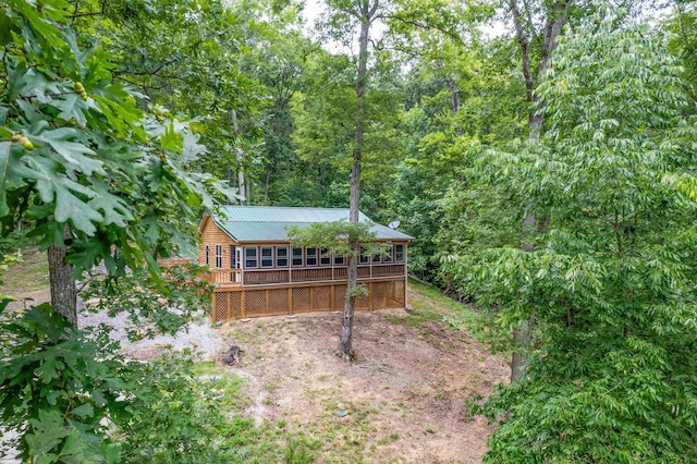 1150 Haynes Knob Rd, Somerset, KY 42501 - view of yard with a deck
