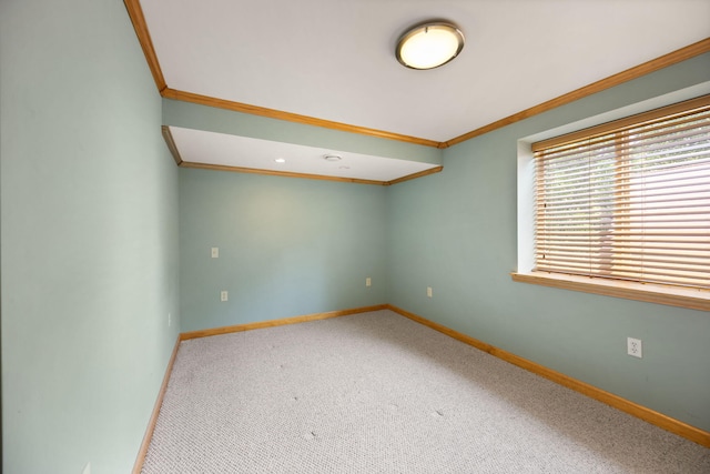 1636 Green Hill Estates Rd, Monticello, KY 42633 - carpeted spare room with ornamental molding and baseboards
