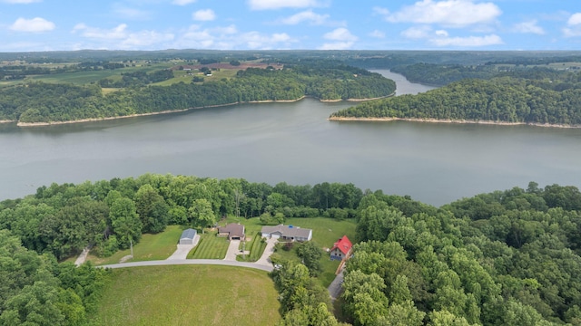 1636 Green Hill Estates Rd, Monticello, KY 42633 - view of property location with a forest and a nearby body of water