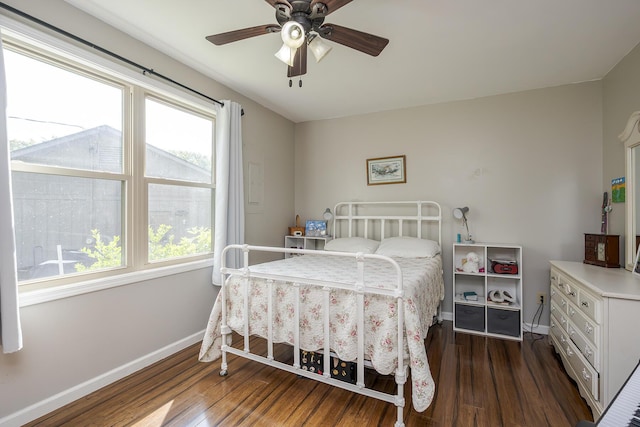 301 Atwood Dr, Lexington, KY 40515 - bedroom with baseboards, dark wood-style flooring, and multiple windows