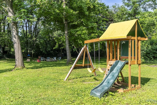 301 Atwood Dr, Lexington, KY 40515 - view of playground with a yard and view of scattered trees