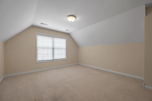 3765 Ridge View Way, Lexington, KY 40509 - bonus room featuring baseboards, lofted ceiling, and light carpet