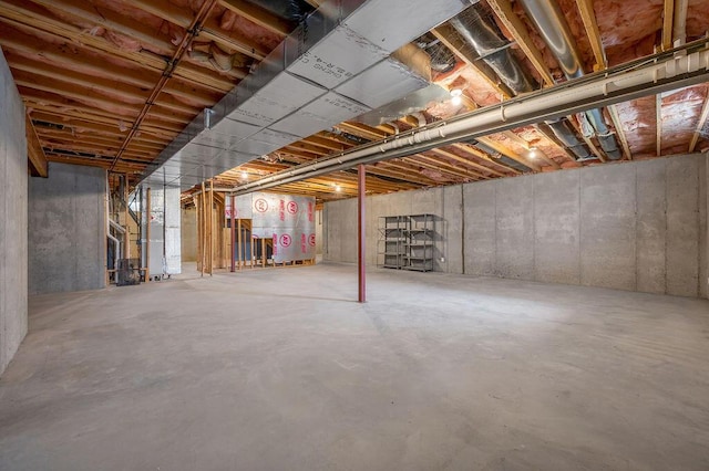3765 Ridge View Way, Lexington, KY 40509 - unfinished basement with heating unit