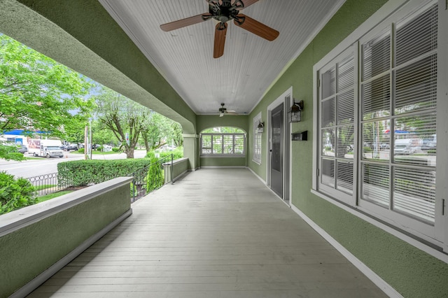 109 N Ashland Ave, Lexington, KY 40502 - covered porch featuring a ceiling fan