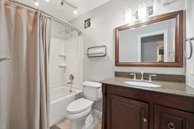 750 Shaker Dr Unit 907, Lexington, KY 40504 - full bath with vanity, toilet, shower / bath combo, tile patterned floors, and baseboards