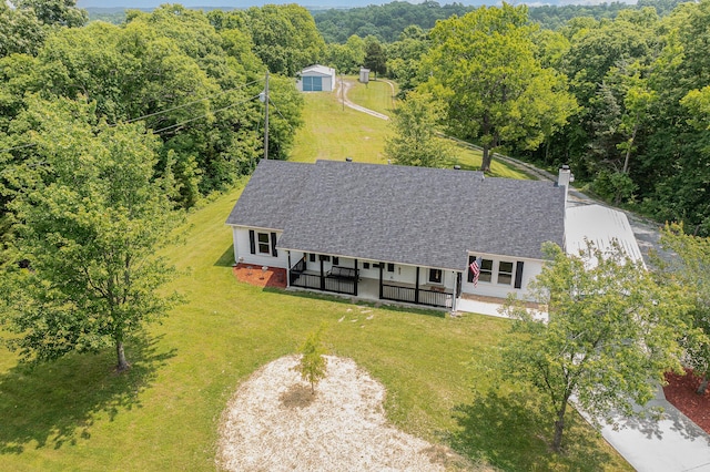 2200 Kays Branch Rd, Owenton, KY 40359 - aerial view of property and surrounding area with a forest