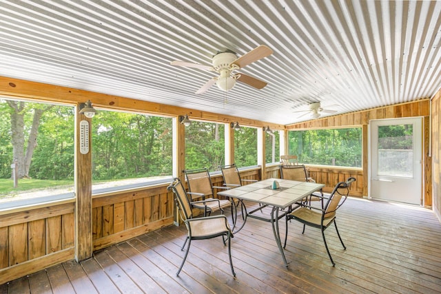 2200 Kays Branch Rd, Owenton, KY 40359 - sunroom featuring a ceiling fan and outdoor dining space