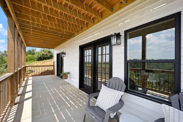 877 Hideaway Dr, Somerset, KY 42503 - wooden deck with french doors