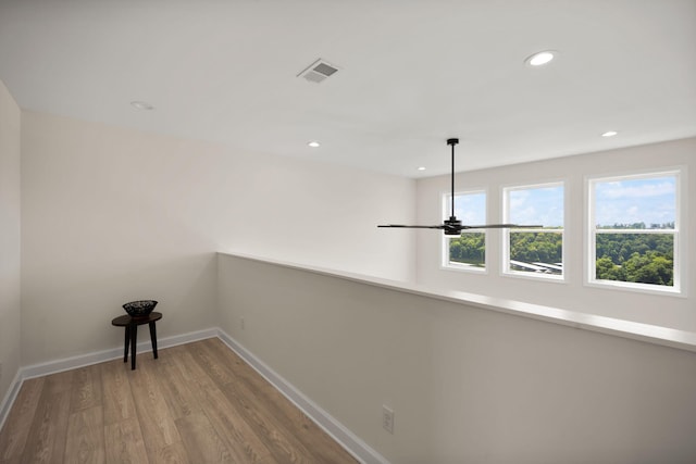 877 Hideaway Dr, Somerset, KY 42503 - hall featuring wood finished floors, baseboards, and recessed lighting