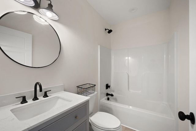 877 Hideaway Dr, Somerset, KY 42503 - bathroom with vanity, toilet, and shower / bath combination