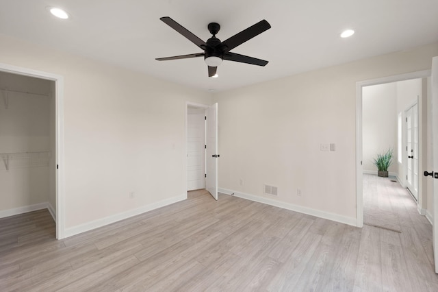 877 Hideaway Dr, Somerset, KY 42503 - unfurnished bedroom with light wood-style flooring, baseboards, and recessed lighting