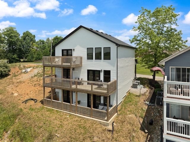 877 Hideaway Dr, Somerset, KY 42503 - rear view of property featuring a balcony and cooling unit