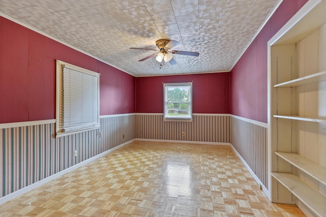 60 Parsons St, Corbin, KY 40701 - spare room featuring ceiling fan and baseboards