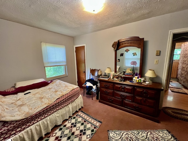 2369 Big Cave Rd, Mount Vernon, KY 40456 - bedroom with carpet floors and a textured ceiling