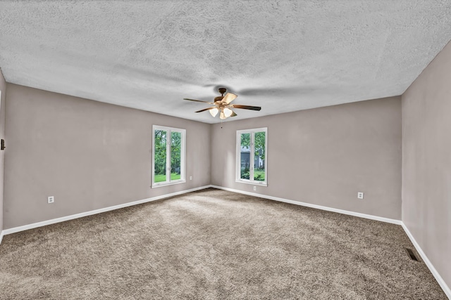 399 Stonecrest Rd, Winchester, KY 40391 - carpeted spare room with ceiling fan, baseboards, and a textured ceiling