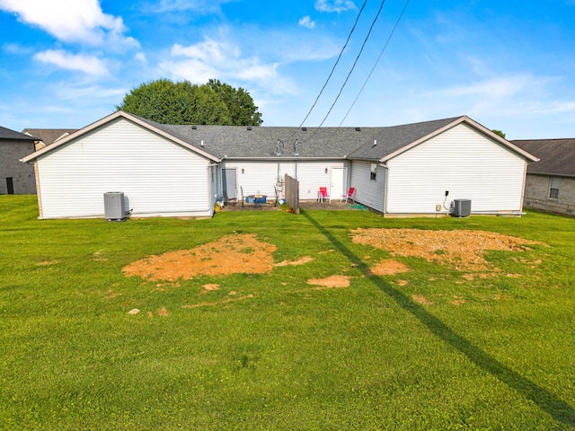 4019 Jodis Way, Somerset, KY 42503 - rear view of property featuring central AC and a yard