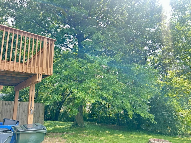 3154 High Ridge Dr, Lexington, KY 40517 - view of yard with a deck