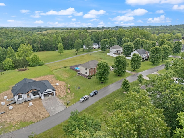 398 Arden Dr, London, KY 40741 - view from above of property with a heavily wooded area