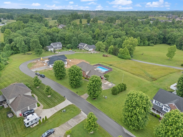 398 Arden Dr, London, KY 40741 - aerial perspective of suburban area featuring a heavily wooded area