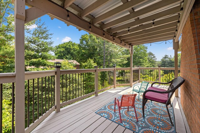 105 Wellington Cv, Danville, KY 40422 - deck featuring view of scattered trees