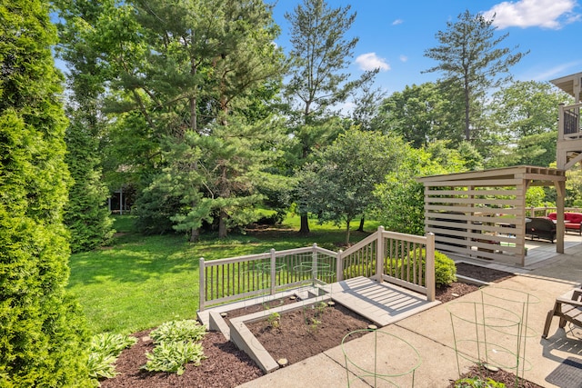 105 Wellington Cv, Danville, KY 40422 - view of green lawn featuring a patio and view of scattered trees