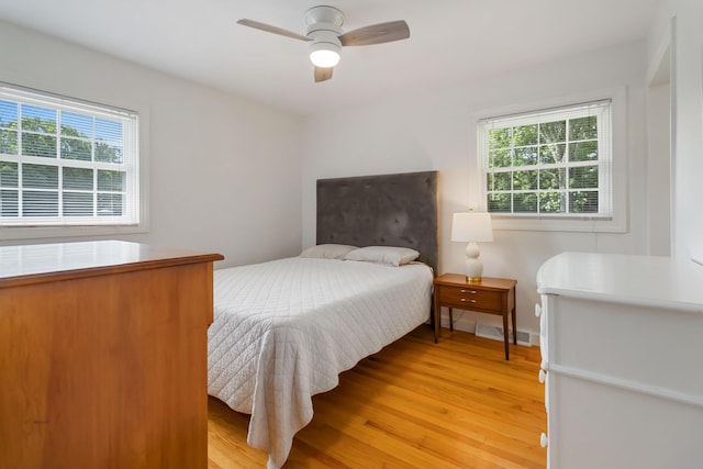 131 Reasor St, Corbin, KY 40701 - bedroom with light wood-type flooring and a ceiling fan