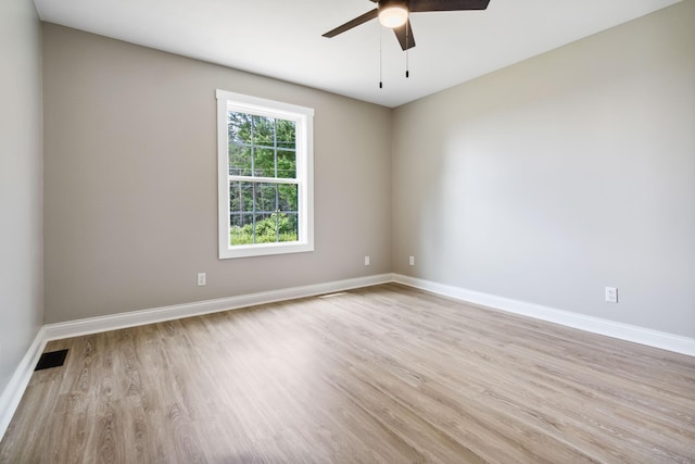 56 Hopewell Church Rd, Corbin, KY 40701 - unfurnished room with a ceiling fan, wood finished floors, and baseboards