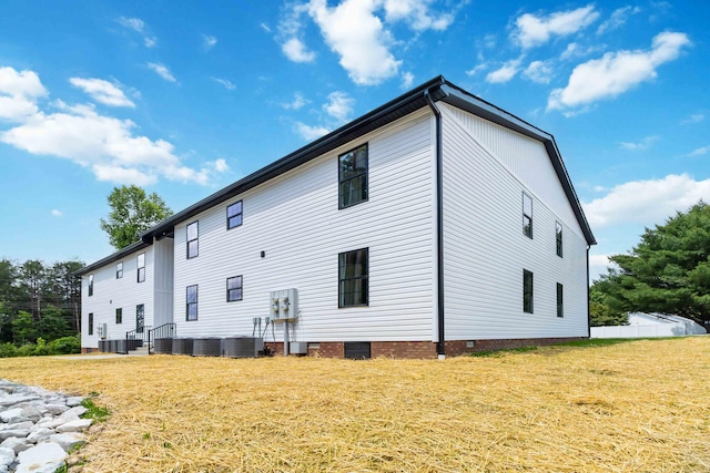 56 Hopewell Church Rd, Corbin, KY 40701 - rear view of property with crawl space, a lawn, and cooling unit