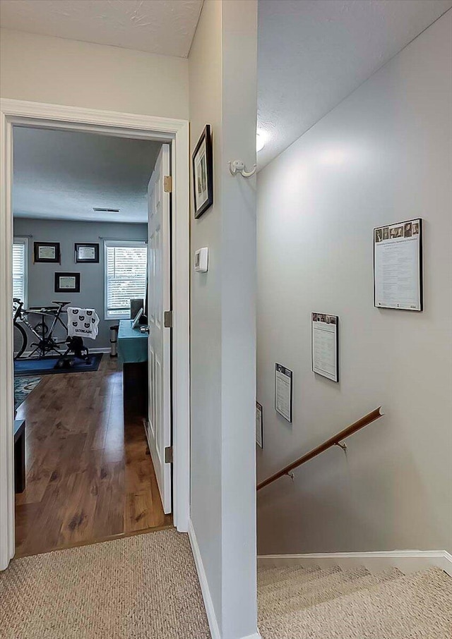 3471 Pimlico Pkwy Unit B, Lexington, KY 40517 - hall featuring baseboards and wood finished floors