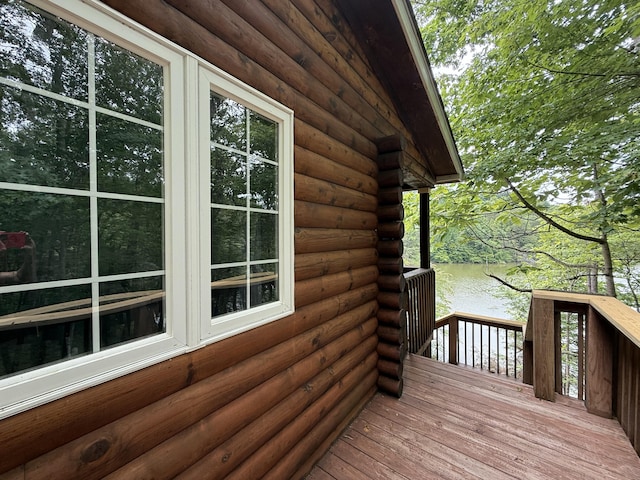 1090 Laurel Cove Rd, London, KY 40744 - wooden terrace with a water view