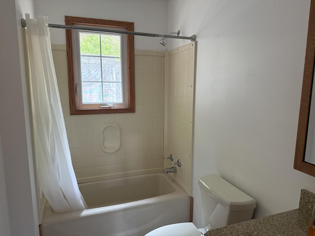 1090 Laurel Cove Rd, London, KY 40744 - bathroom featuring vanity, toilet, and shower / bath combination with curtain