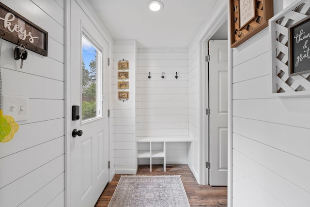 795 Allendale Dr, Lexington, KY 40503 - mudroom with dark wood-style flooring and recessed lighting