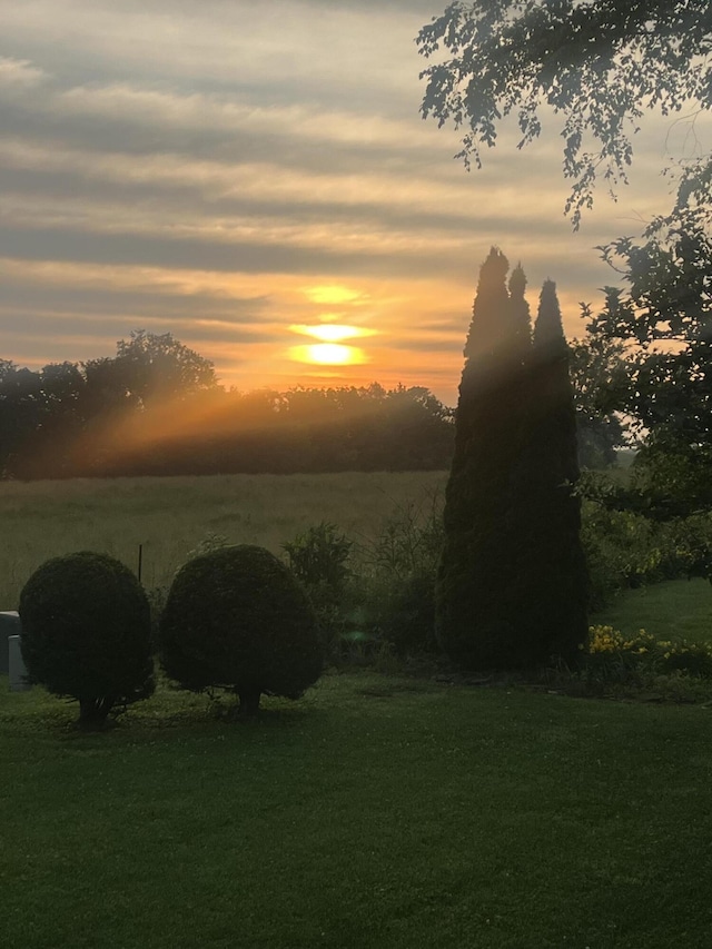 1404 Clubhouse Ln, Mt Sterling, KY 40353 - yard at dusk with a yard