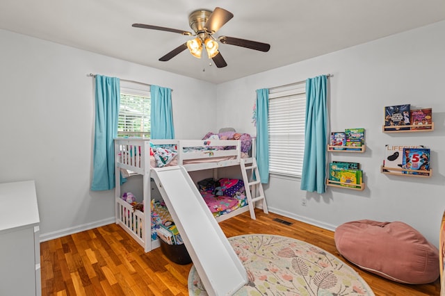 1128 Kiowa Trl, Frankfort, KY 40601 - bedroom with wood finished floors and ceiling fan
