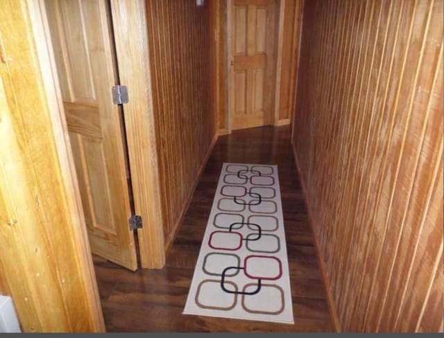 130 Morgan View Rd, Wellington, KY 40387 - hall with wood finished floors and wood walls