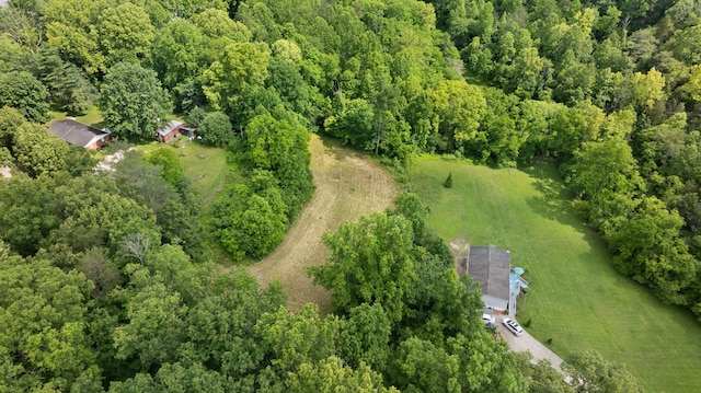 600 Tug Branch Rd, Clay City, KY 40312 - aerial view of property and surrounding area with a heavily wooded area