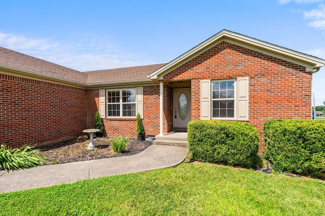 174 Shirdell Dr, Richmond, KY 40475 - view of front of property with a front lawn and brick siding