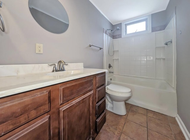 213 W Elm St, Nicholasville, KY 40356 - bathroom featuring vanity, bathtub / shower combination, and toilet