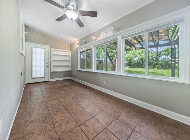213 W Elm St, Nicholasville, KY 40356 - unfurnished sunroom with plenty of natural light and vaulted ceiling