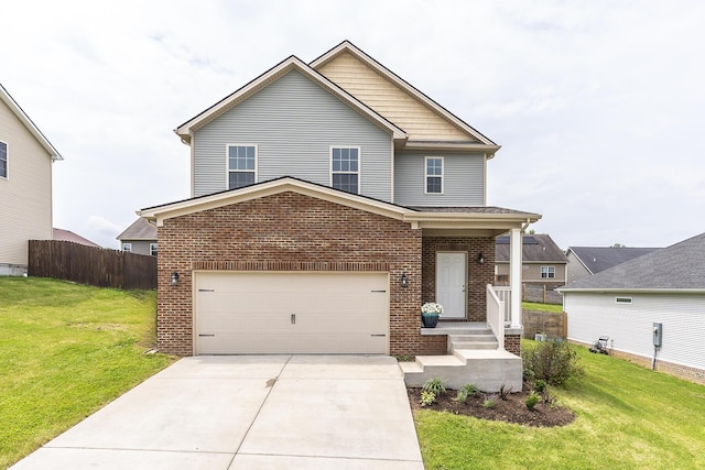 607 Colby Ridge Blvd, Winchester, KY 40391 - traditional-style house featuring brick siding, a garage, and driveway