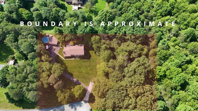 153 Pine Trail Rd, London, KY 40744 - bird's eye view of a heavily wooded area