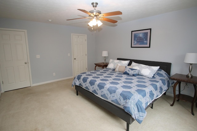 5420 Kiddville Ln, Lexington, KY 40515 - bedroom with carpet floors, baseboards, and ceiling fan